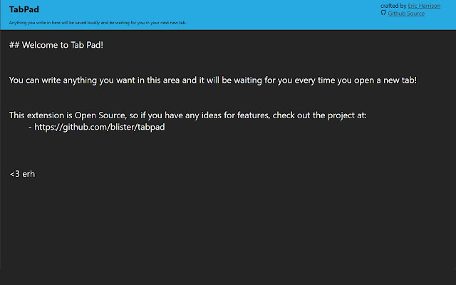 TabPad Screenshot